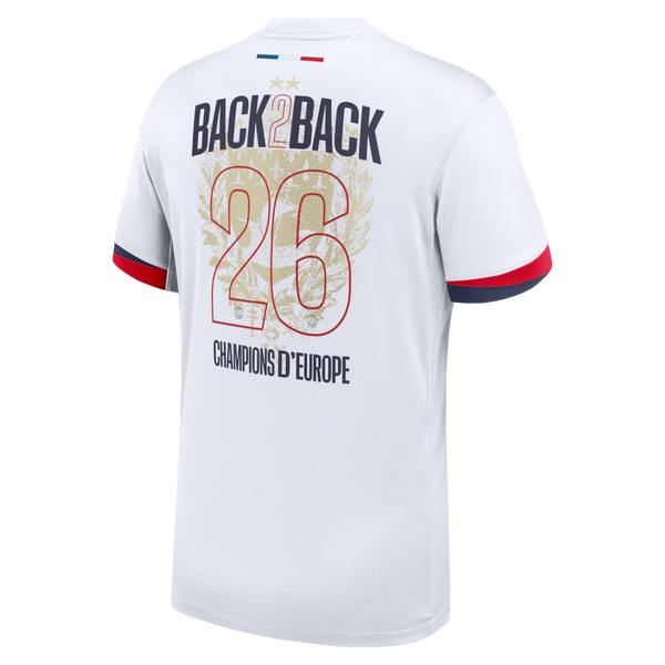 MAILLOT PSG Extérieur 25/26 - Flocage Champions d'Europe - 26